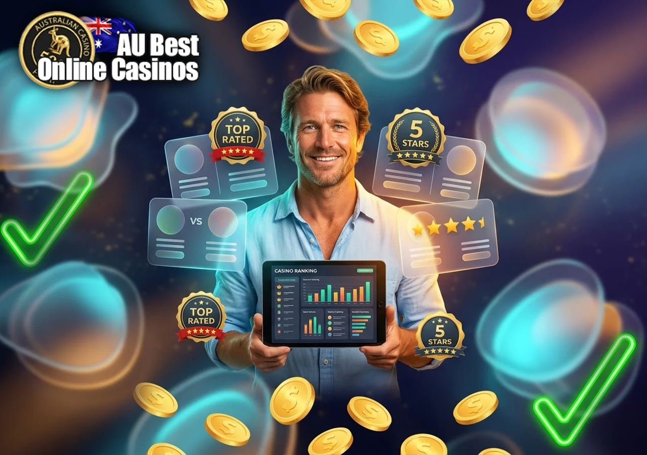 Overview table comparing top-performing Australian gaming platforms and their features.